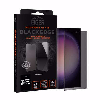Picture of Eiger Eiger Mountain BLACK EDGE Privacy Screen Protector for Samsung S24 Ultra